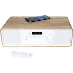 THOMSON - Bluetooth Microsysteem - Hout/Wit - CD/MP3/USB/FM Radio/DAB+ - 75W
