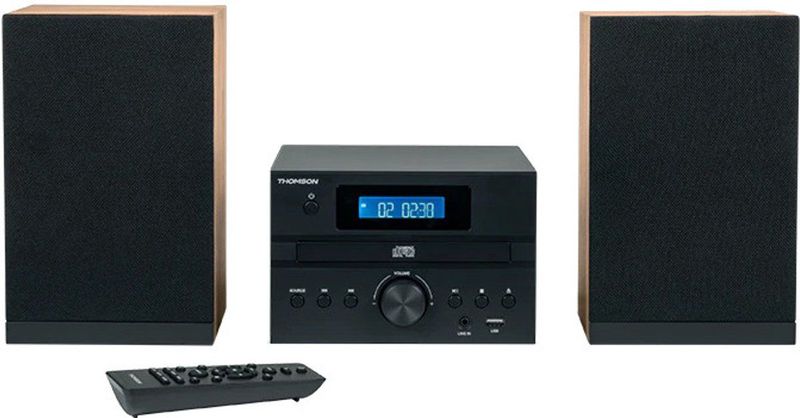 Thomson - Micro Geluidssysteem - Stereosysteem - Zwart - Zilver