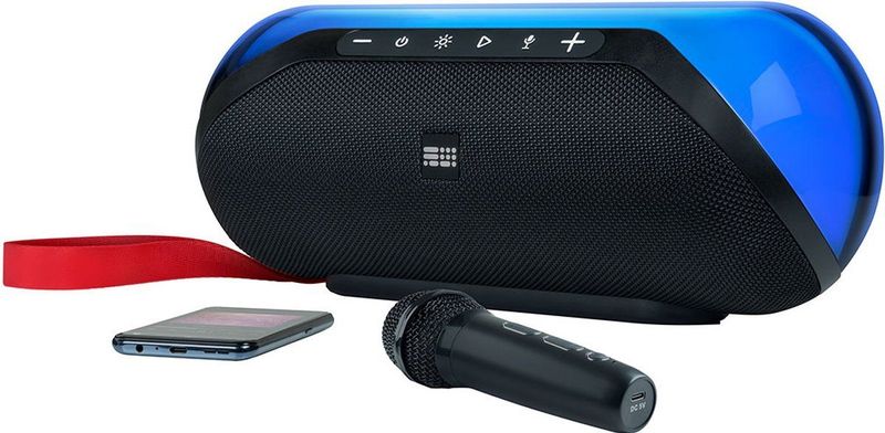 BigBen - Party Lite - Draadloze Speaker - Inclusief Microfoon - Bluetooth - LED-verlichting