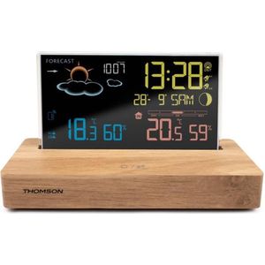 Wekkerradio - Draadloos - Temperatuur - Luchtvochtigheid - Weersverwachting