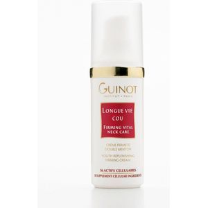 Guinot Longue Vie Gladmakende en Verstevigende Crème voor Egalisatie van Pigmentatie op Hals en Decolette 30 ml