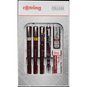 rotring College Set Tuschefüller-Set 0.25 + 0.35 + 0.5 mm Schwarz