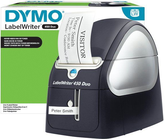 DYMO LabelWriter 450 Duo Labelprinter Thermisch 300 x 600 dpi Etikettenbreedte (max.): 56 mm USB
