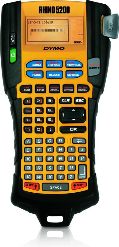 Dymo - Rhino 5200 - Labelaar - Zwart - Druk tot 19 mm brede labels