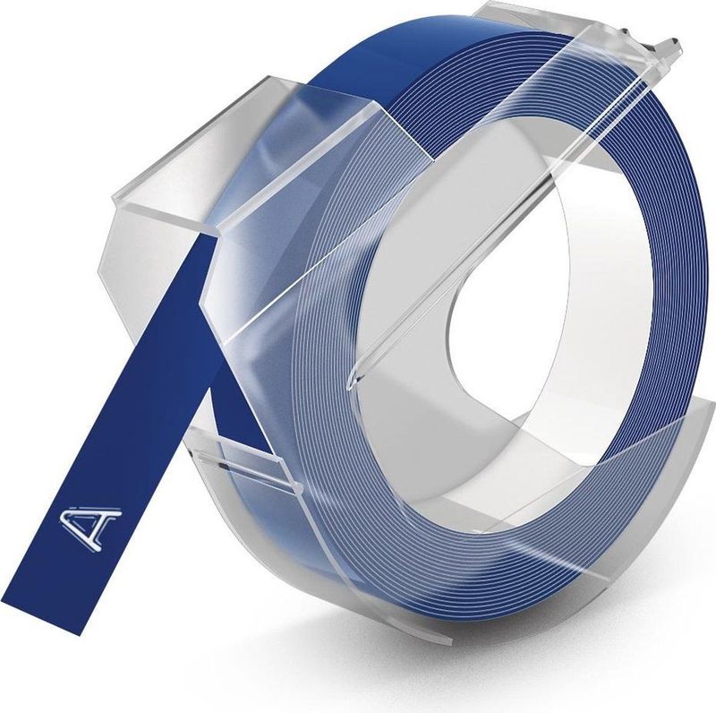 DYMO 3D Label Tapes - Blauw - Zelfklevend - Handige Plastic Cartridges