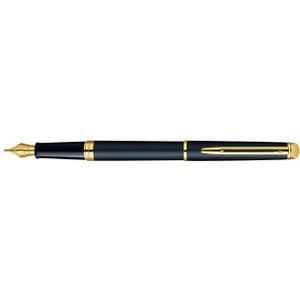Waterman Hemisphère vulpen | mat zwart met 23K fijne gouden attributen | middelgrote veer | geschenkdoos