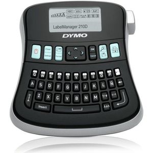 DYMO LabelManager 210D labelmachine in koffer | Labelapparaat met QWERTZ-toetsenbord & groot grafisch display | Eenvoudige tekstbewerking | voor D1-labels met een breedte van 6, 9 en 12 mm