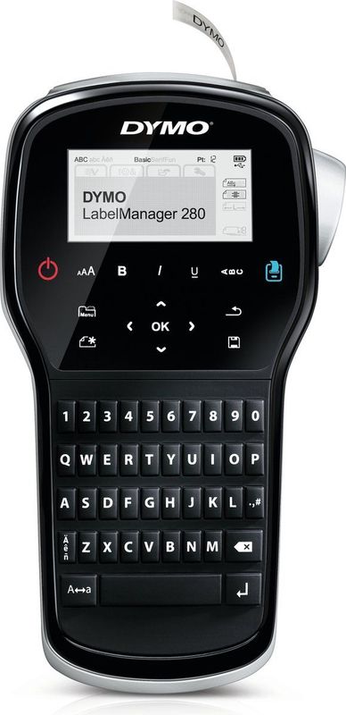 Dymo - LabelManager 280 - Etiketteringsapparaat - Zwart - Zilver - QWERTY