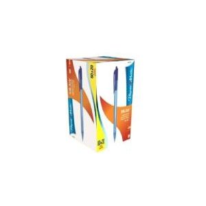 Paper Mate InkJoy 100RT-balpennen met drukknop | Medium punt (1,0 mm) | Blauw | 100 stuks