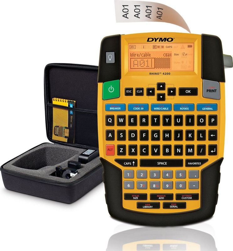 DYMO - Rhino 4200 - Draagbare Industriële Labelmaker - QWERTY-toetsenbord