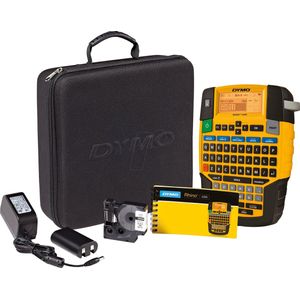 DYMO Rhino 4200 etiketteerapparaat in stevige hardcase-koffer, industrieel labelapparaat met QWERTZ-toetsenbord