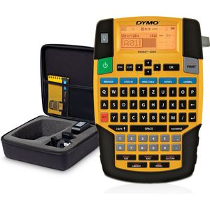 DYMO Rhino 4200 Draagbare Industriële Labelmaker | QWERTZ-toetsenbord | Compacte, tijdbesparende labelprinter voor professionals, die veel onderweg zijn