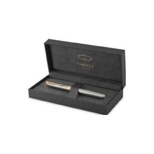 Parker 1931504, Schwarz, Gold, Edelstahl, Blau, Metall, Edelstahl, Gold, Edelstahl, Rundspitze, Vergoldete Stahl