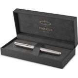 Parker Sonnet-vulpen | Roestvrij staal met palladium rand | Medium penpunt | Cadeauverpakking