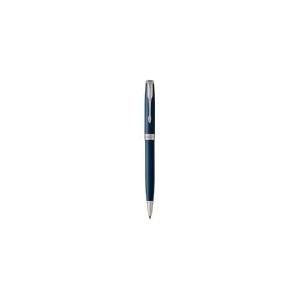 Parker Sonnet balpen | blauw gelakt met palladium trim | medium punt zwarte inkt | geschenkverpakking