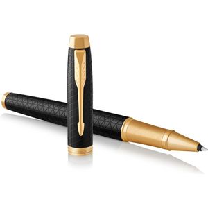 Parker IM Rollerballpen - Premium Zwart - Fijne Punt Zwarte Inkt - Geschenkdoos