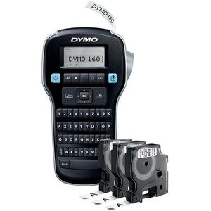 Dymo - LabelManager 160 - Labelmaker - Zwart - Inclusief 3 D1 Tapes