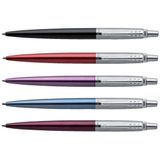 Parker Jotter-balpen - Kensington Red - Medium Punt met Blauwe Inkt - Cadeauverpakking