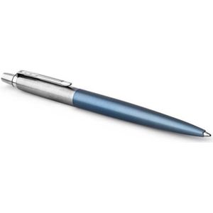 Parker Jotter-balpen | Waterloo Blue | Medium punt met blauwe inkt | Cadeauverpakking