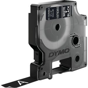 Dymo 1978365 tape wit op zwart 12 mm (origineel)