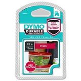 DYMO - D1 - Duurzame Labels - Rood - 12 mm x 3 m - Zelfklevend, Waterbestendig, Compatibel met LabelManager