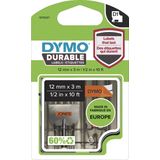 DYMO - D1 Duurzame Labels - Zwart-Wit - Waterbestendig - 100% Gerecycled