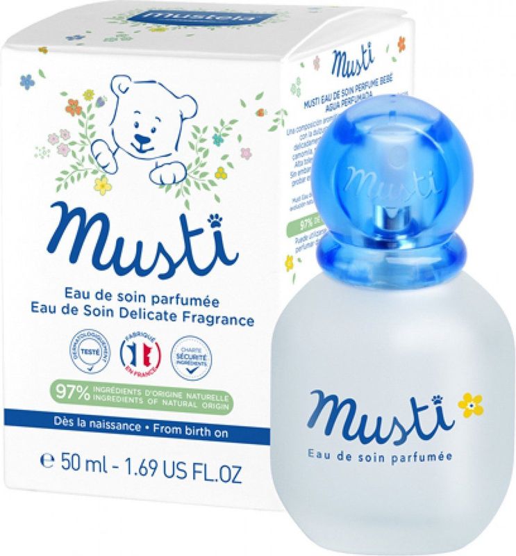Mustela - Musti Verzorgingswater - 50 ml - Natuurlijke Ingrediënten