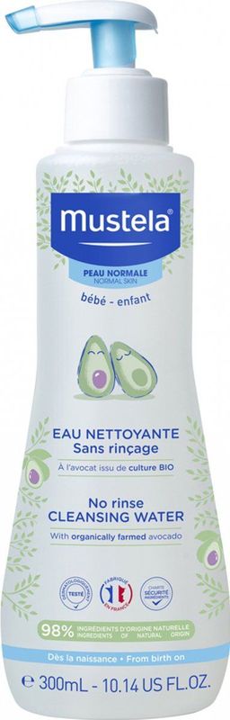 Mustela Kein Spülen Reinigungswasser 300 ml