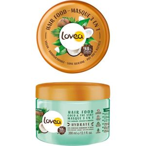 Lovea Kokos en Groene Thee 3-in-1 Haarmasker 390 ml