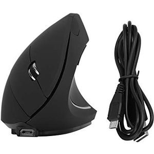 Vbest life Verticale Muis, 2.4GHz Optische 1600DPI Draadloze Ergonomische Verticale PC/Laptop Gaming Muis Oplaadbaar