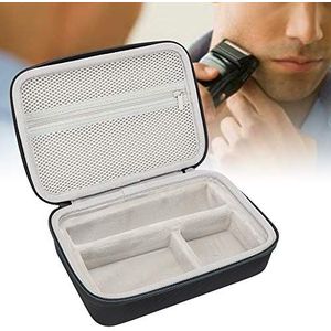 Tondeuse Opslag Reistas, Draagbare Waterdichte Elektrische Haartrimmer Opbergtas voor Braun MGK 3020/3060/3080 Snoerloos Haar Snijden Styling Tools Doos(Zwart)