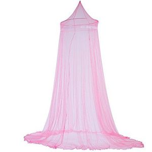 Luifel gordijn klamboe, elegante kant prinses kinderbed luifel voor meisjes kamer beddengoed (roze)