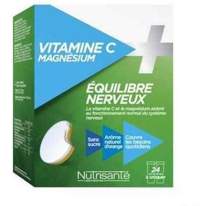Vitamine C + magnesium Kauwtabletten Tube 2x12  -  Nutrisante