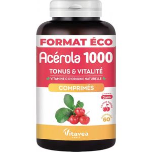 Nutrisanté - Acerola 1000mg - Kauwtabletten - 60 Stuks