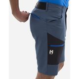 Millet - Wanaka Stretch - Wandelshort - Blauw - Sneldrogend, 4-Weg Stretchstof, 4 Zakken