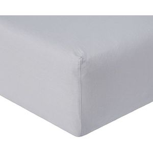 garnier-thiebaut Lana hoeslaken voor dames, duo-katoen, platina 200 x 180 cm