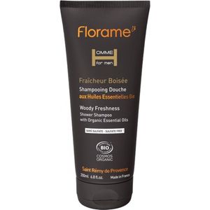 Florame Man Biologische Houtachtige Geur Douche Shampoo 200 ml