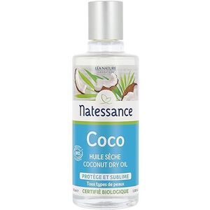 Natessance - Biologische kokosolie – beschermt en subliem – gecertificeerd Bio Cosmos Organic – fles van 100 ml