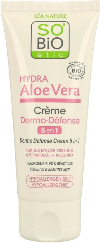 SO'BiO Étic - Hydra Aloe Vera - Gezichtscrème - Vegan - Hypoallergeen