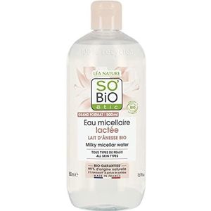 So'Bio étic - Mon Ezelinnenmelk - Micellair Melk - Alle huidtypes - Cosmebio gecertificeerd - 500 ml fles