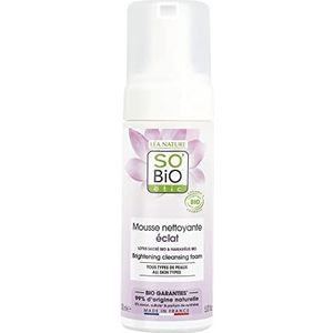 SO'BiO étic Cosmebio Peau Parfaite Brightening Cleansing Foam, 150 ml (Pack van 1)