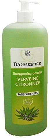 Natessance - Toning Douche Shampoo - Citroenverbena - Biologisch Cosmos Organic gecertificeerd - Pompfles - 1 L