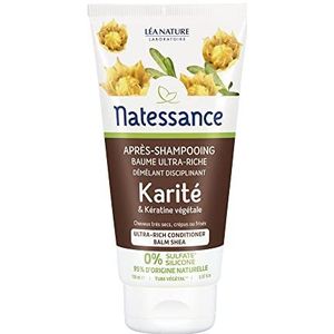 Natessance - Ultra-voedende balsem conditioner – shea & plantaardige keratine – tube van 150 ml