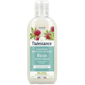 NATESSANCE shampoo Ricin/keratine, plantaardig, 100 ml, 2 stuks