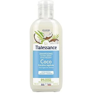 Natessance - Extra zachte shampoo - glans - Coco & plantaardige keratine - veelvuldig gebruik 100ml