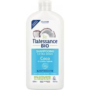 Natessance Milde Shampoo Kokos & Keratine - 500 ml