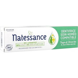 Natessance Biologische Tijm en Citroen Homeo Compatibele Tandpasta 75 ml