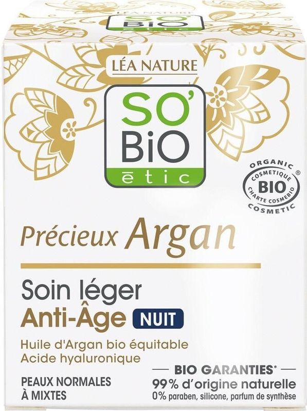 SO’BiO étic Anti-aging night fluid 50ml