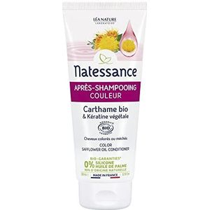 Natessance - Kleurconditioner - Biologische saffloer & plantaardige keratine - Biologisch Cosmos Organic gecertificeerd - 200 ml tube