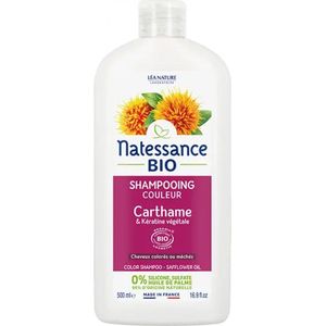 Natessance - Kleurshampoo – biologische distel & plantaardige keratine – gecertificeerd Bio Cosmos Organic – fles 100% plantaardig – 500 ml